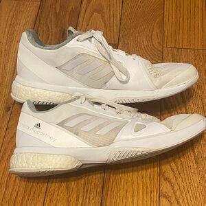 Adidas Stella Court Womens Size 9‎ White Athletic Running Tennis Shoes Sneakers